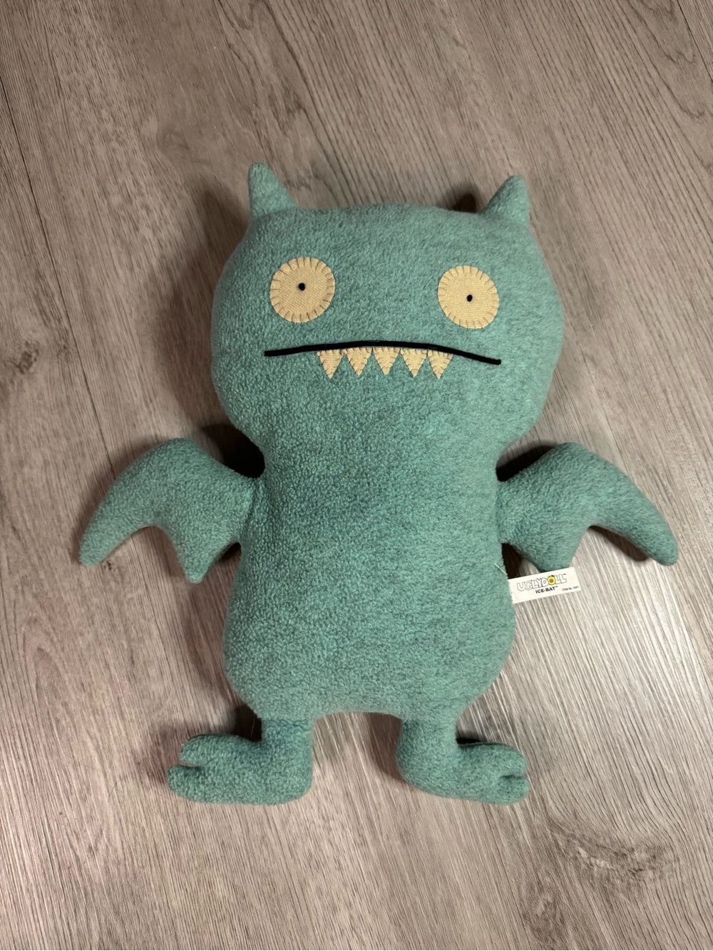 Uglydoll Ice-Bat Blue Plush Stuffed Animal Small Vintage 2002